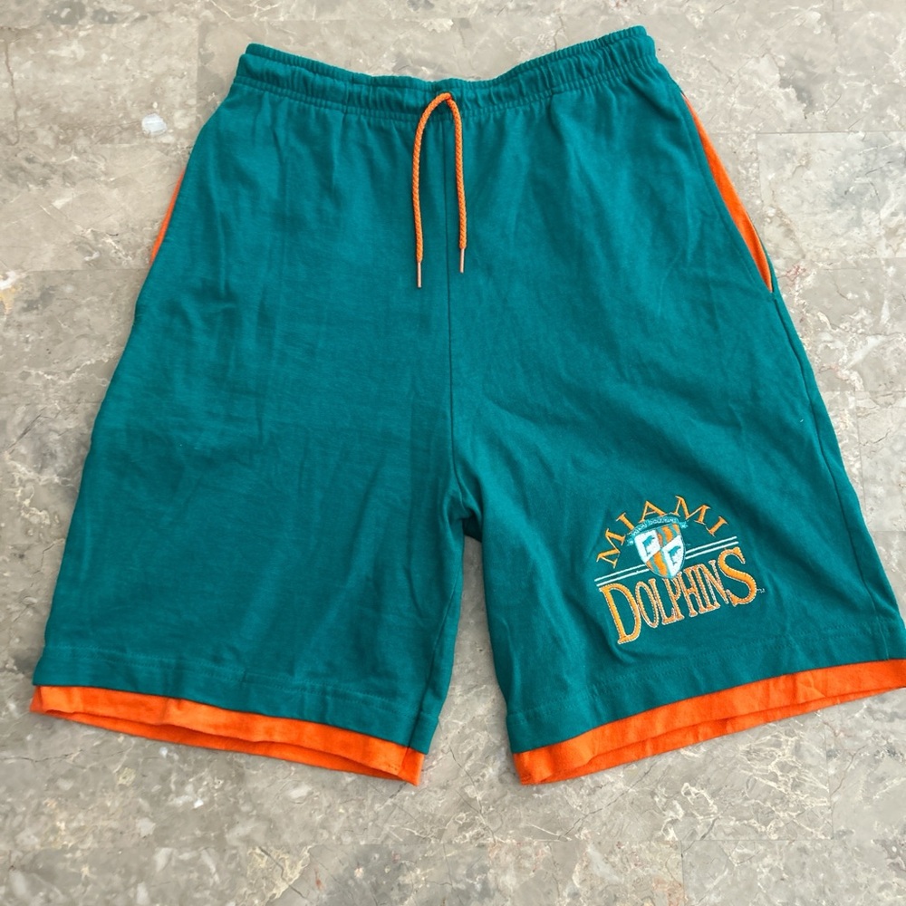 Vintage 1990s Miami Dolphins The Game Cotton Shorts 7.5” Inseam